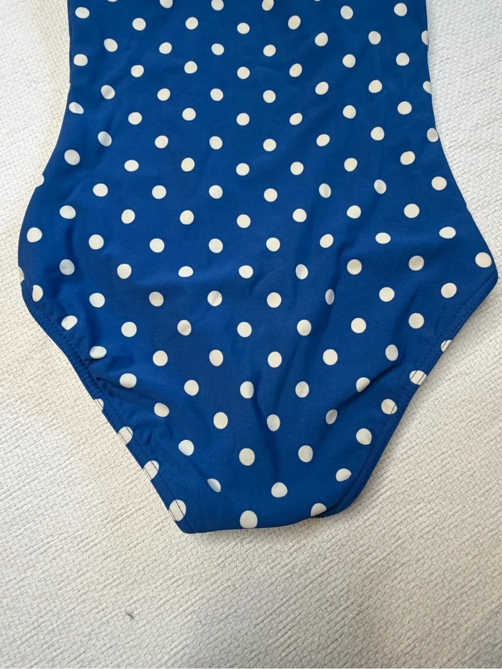 Blue Polka Dot Delia*s Vintage One-Piece Swimsuit (A)